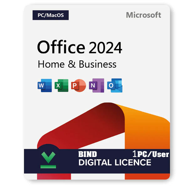 Microsoft Office 2024 Home and Business 1 PC or Mac Lifetime Bind License Key